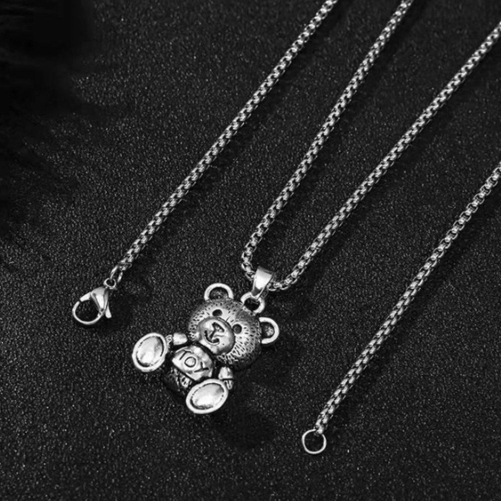 New Teddy Bear Pendant and Chain